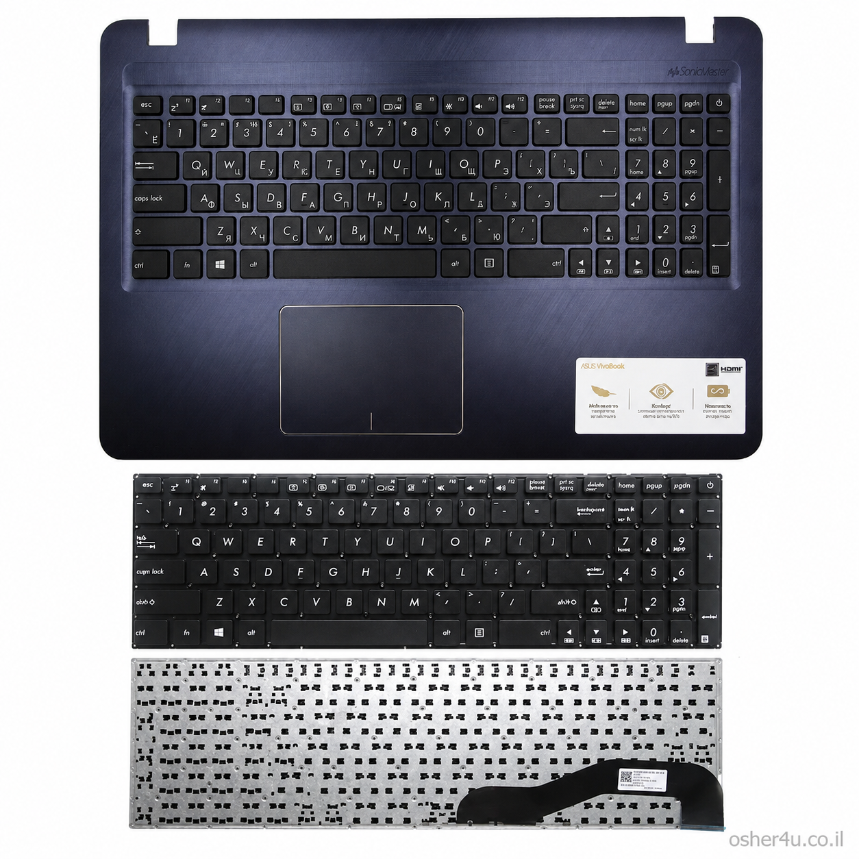 מקלדת מקורית / תואמת למחשב נייד ASUS Vivobook X543 / X543M