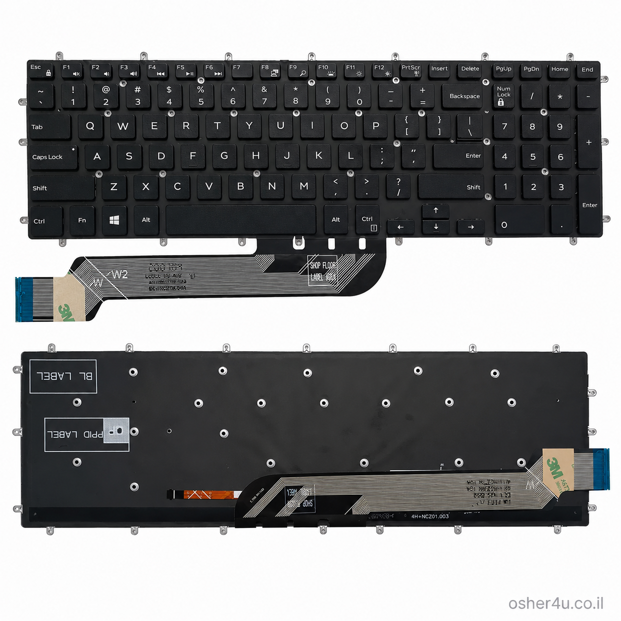 מקלדת מקורית / תואמת למחשב נייד Dell Inspiron 15 7577 / 5567 / 5568
