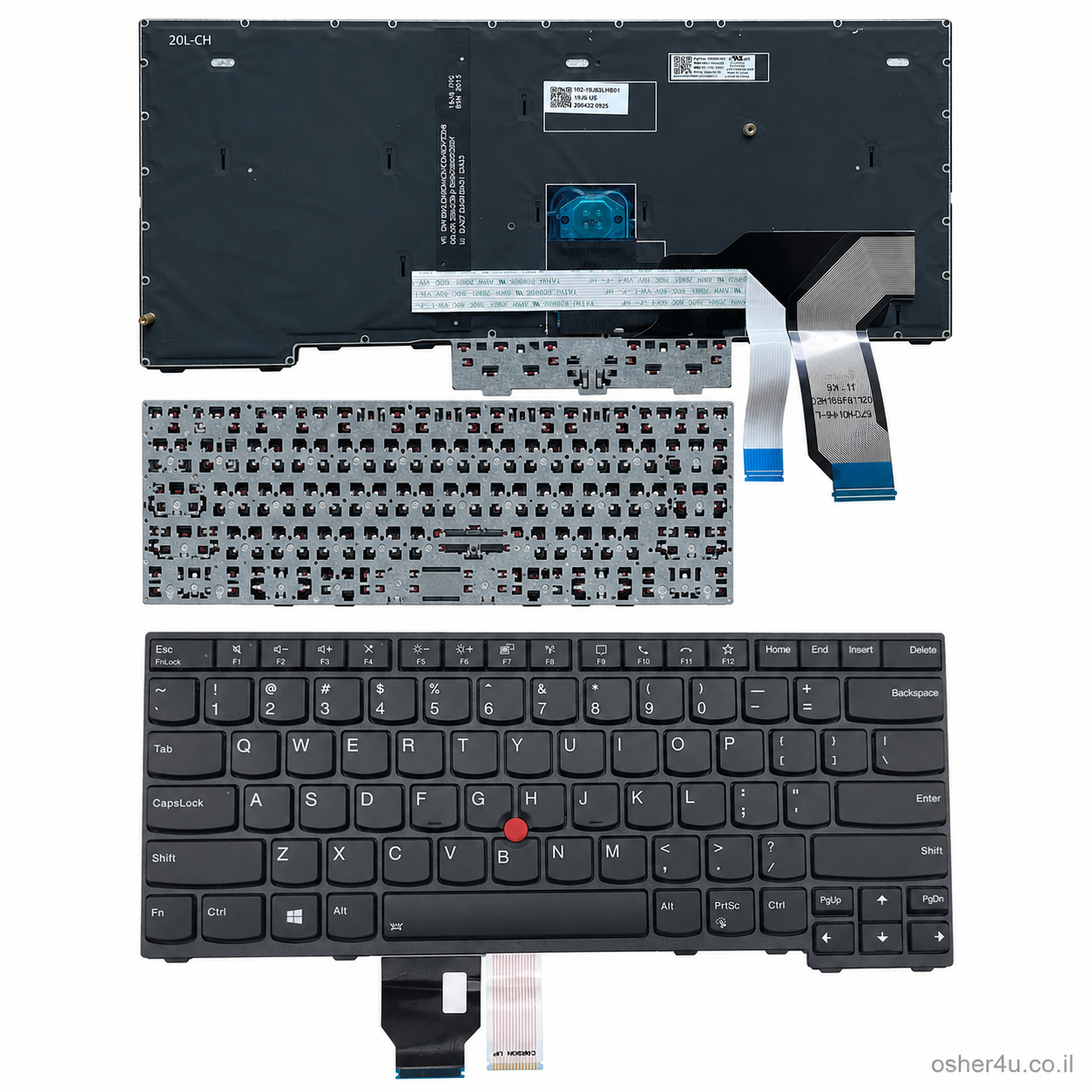 מקלדת מקורית / תואמת למחשב נייד Lenovo ThinkPad L14 / T14 (Gen 1 & 2)
