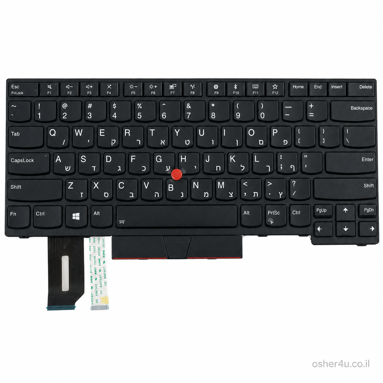 מקלדת מקורית / תואמת למחשב נייד Lenovo ThinkPad L480 / L490 / L580 / L590