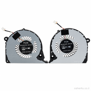 זוג מאווררי קירור מקוריים תואמים למחשב נייד Dell Inspiron 15 7577