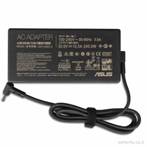 מטען למחשב נייד אסוס 20V 11A 240W 6.0*3.7MM מקורי