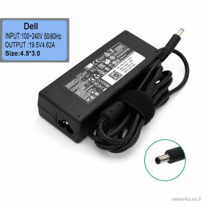 מטען DELL 19.5 4..62A פין עגול עם סיכה פנימית גדול ישן