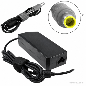 מטען לינובו עגול ישן מסגרת צהובה פין פנימי 20V 4.5A 90W