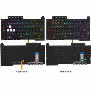 מקלדת מקורית תואמת למחשב נייד ASUS ROG Strix G15/G17 (G513/G713) – עברית ואנגלית, תאורת RGB