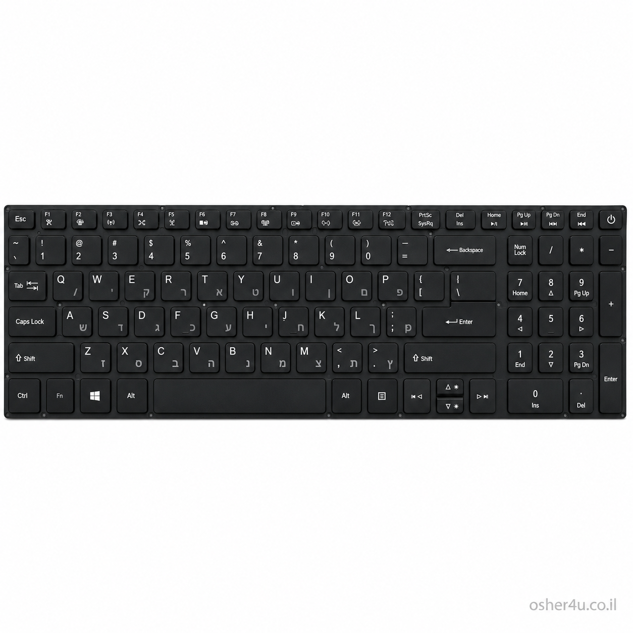 מקלדת מקורית תואמת למחשב נייד Acer Aspire 3 (N20C5 / A315) – עברית ואנגלית
