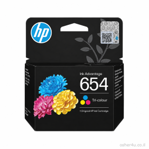 ראש דיו צבעוני מקורי HP 654