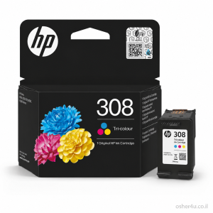 ראש דיו רגיל צבעוני מקורי HP 308