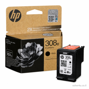 ראש דיו שחור גדול 308E מקורי HP
