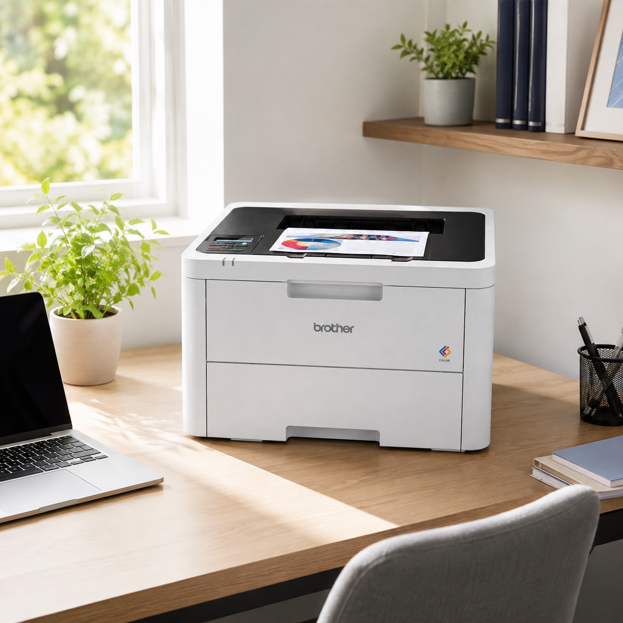 מדפסת לייזר מקצועית ואמינה דגם HLL3240CDWZU1 מבית Brother – תמונה 4