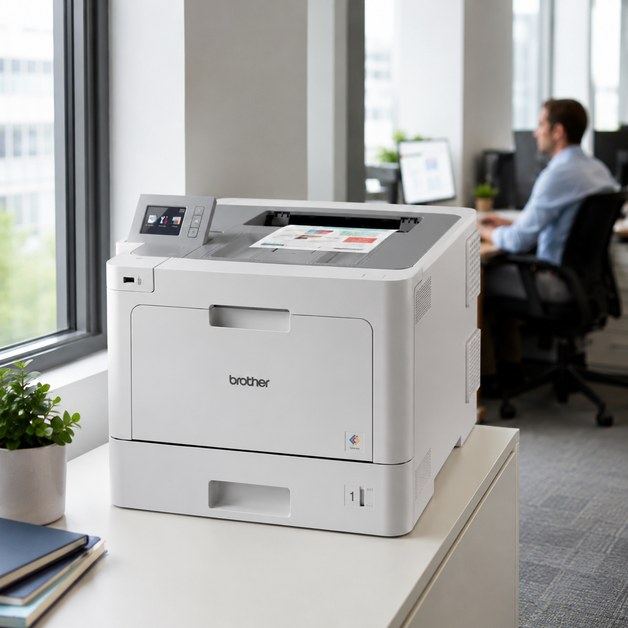 מדפסת לייזר מקצועית ואמינה דגם HLL9310CDWZU1 מבית Brother – תמונה 3