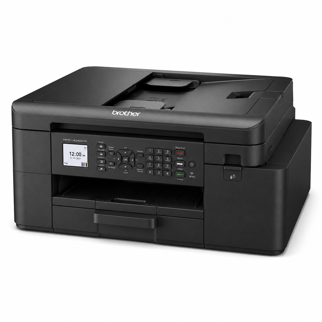 מדפסת Brother בראדר MFCJ4340DW הזרקת 3 שנים אחריות OS - הזרקת דיו, משולבת