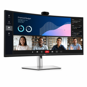 מסך DELL קעור P3426WEB +מצלמת אינטרנט רמקולים 100HZ KVM