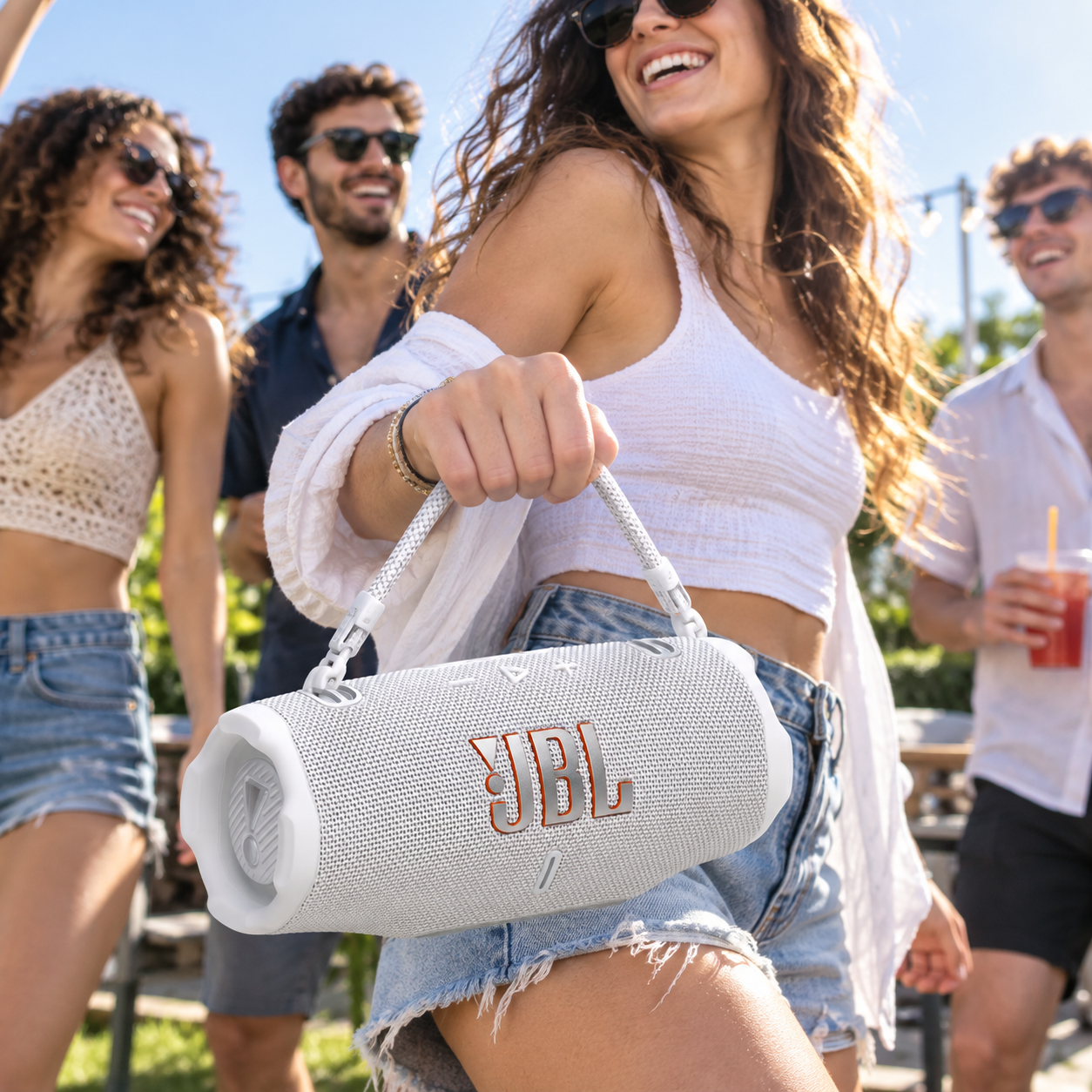רמקול JBL CHARGE 6 BT לבן – תמונה 4