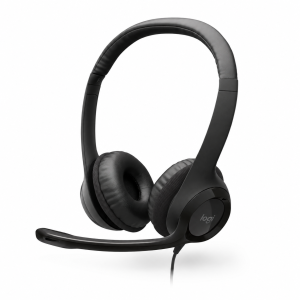 Logitech LGT-H390 headset אוזנית לוגיטייק חוטיות USB (Logitech)