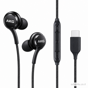 אוזניות Samsung Note 10 AKG  (נארז בישראל) שחור
