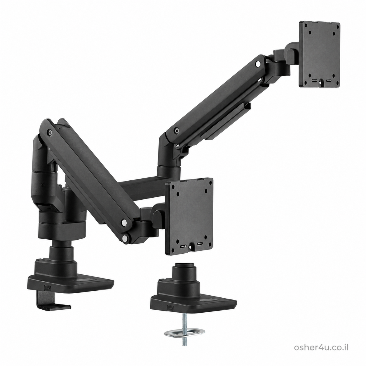 זרוע שולחנית לשני מסכים BLACK LTD69-CO24UCP גודל 17-49 (Other)
