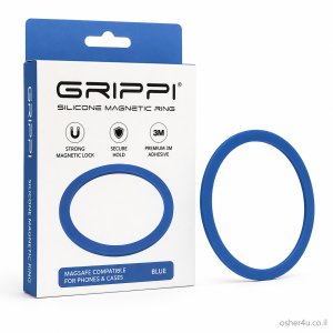 טבעת מגנטית GRIPPI Silicone Magnetic Ring Blue