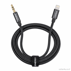 כבל 1.0 מ' ENERGY AUX to Lighning Braided