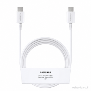 כבל Samsung C to C 1.8M  לבן (אריזה סאני)