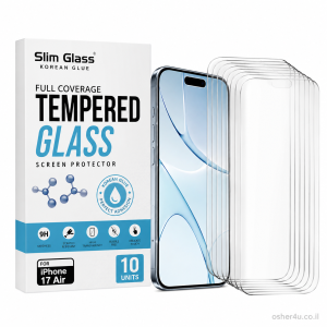 מארז זכוכית (10 יח') Slim Glass Korean Glue iPhone 17 Air