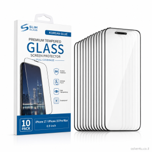 מארז זכוכית(10 י"ח) ל-6.9 Slim Glass Korean Glue  iPhone 17/16 Pro Max