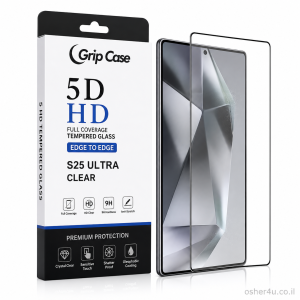 מגן זכוכית Grip Case  5D HD Full Glass for Galaxy S25 Ultra