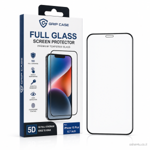 מגן זכוכית Grip Case Full Glass 5D iPhone 15 Plus 6.7