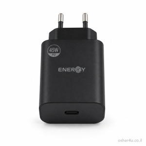 מטען בית ENERGY GaN Premium 1C PD45W שחור
