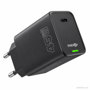 מטען בית ENERGY GaN Premium 1C PD45W שחור