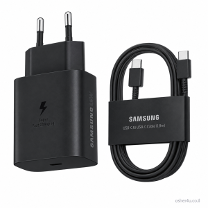 מטען בית Samsung PD25W+C to C 1.8M Black (סאני)