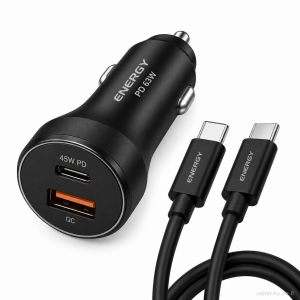 מטען רכב ENERGY  QC+45WC PD63W+C to C 0.8M