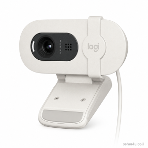 מצלמת אינטרנט לבנה LOGITECH BRIO 100 FHD (Logitech)