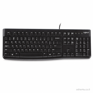 מקלדת חוטית USB K120 לוגיטייק LOGITEC OEM עברית (Other)