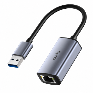 מתאם רשת CUDY USB-A ל-RJ45 UE10A 10/100/1000Mbps