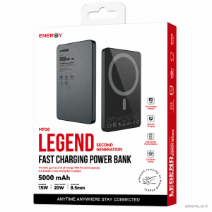 סוללת גיבוי ENERGY MP38 Legend 5000mAh Magsafe Gray