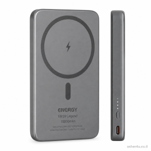סוללת גיבוי ENERGY MP39 Legend 10000mAh Magsafe Gray